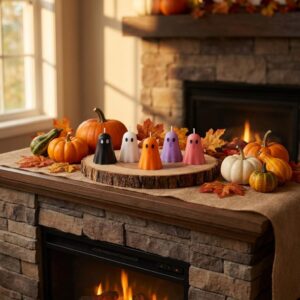 Cute Mini Ghost Candle – Halloween Handmade Decorative Scented Candle